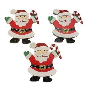 Santa Candy Cane Christmas Ornaments